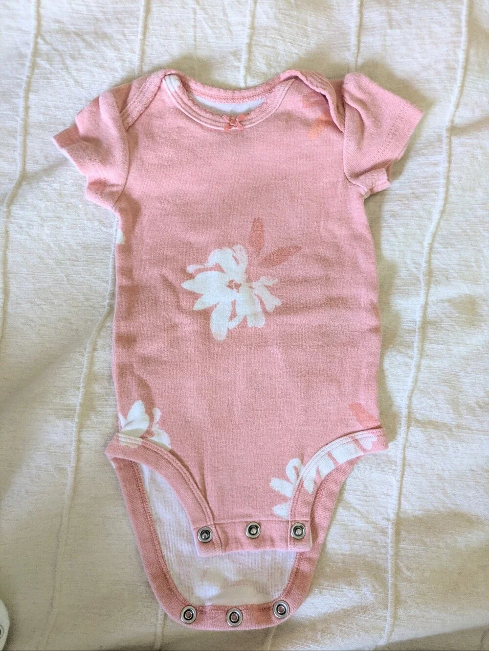 Bundle Of Carter's Pink Girls Newborn Onesies